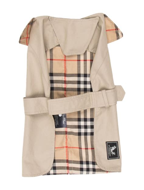 burberry pet accessories|Burberry raincoat for dogs.